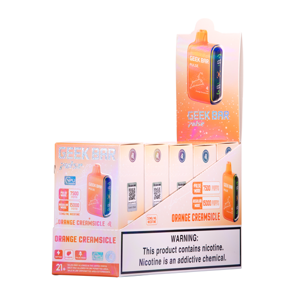 Geek Bar Pulse Orange Cream 5 Pack