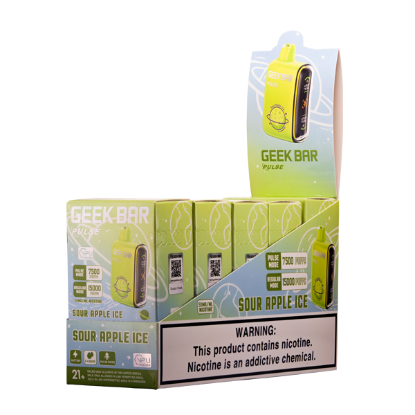 Geek Bar Pulse Sour Apple 5 Pack