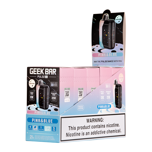 Geek Bar Pulse X 25K Pink & Blue 5-Pack