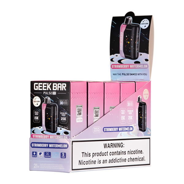 Geek Bar Pulse X 25K Strawberry Watermelon 5-Pack