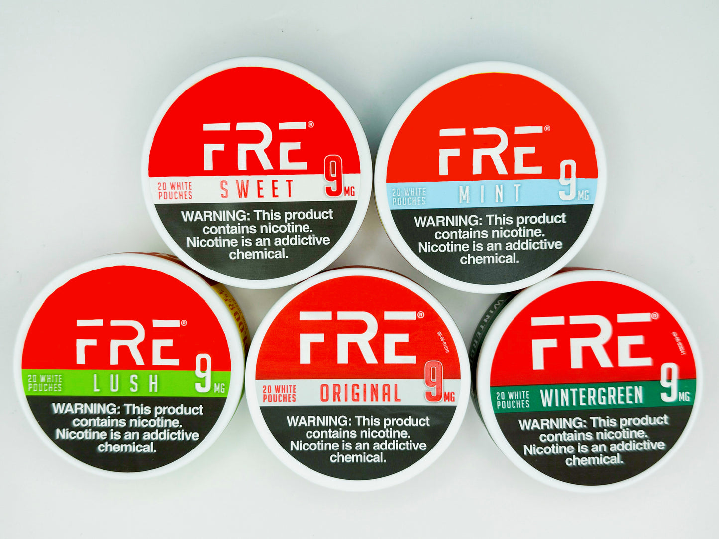 FRE POUCHES VARIETY 5 PACK 9MG
