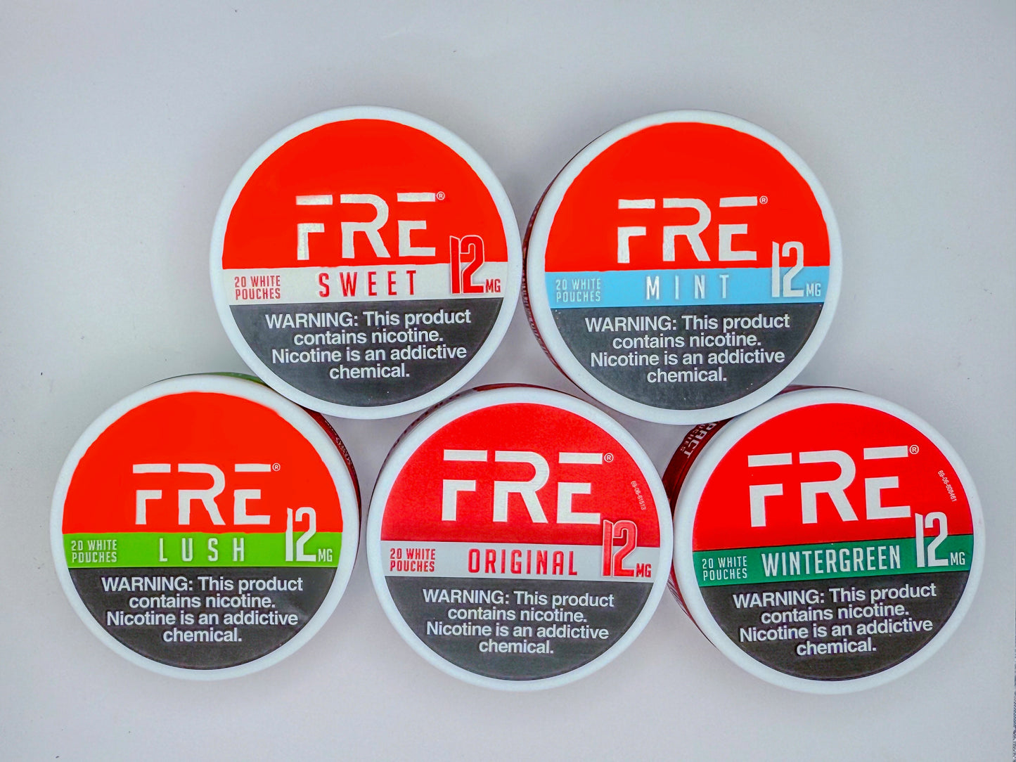 FRE POUCHES VARIETY 5 PACK 12MG