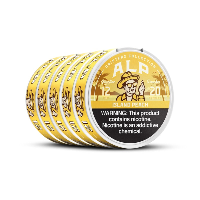 Alp Drifters Island Peach 12MG 5-Pack