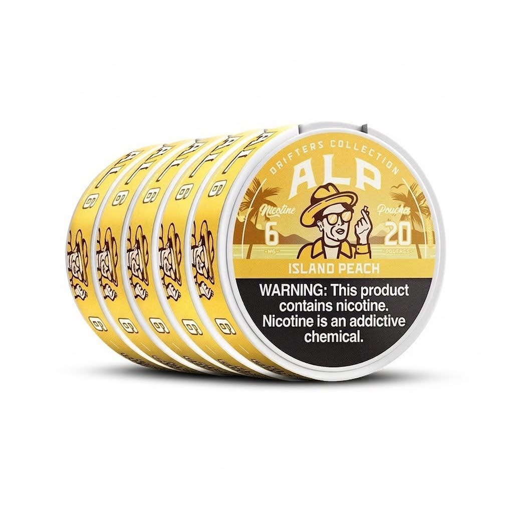 Alp Drifters Island Peach 6MG 5-Pack