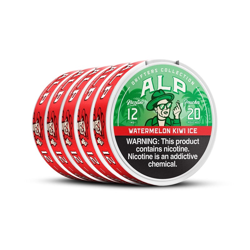 Alp Drifters Watermelon Kiwi Ice 12MG 5-Pack