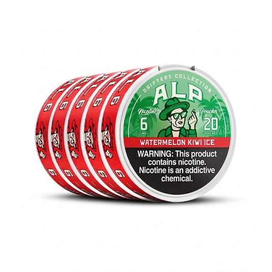 Alp Drifters Watermelon Kiwi Ice 6MG 5-Pack