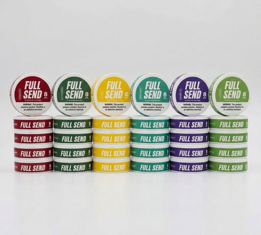 Full Send Pouches Variety 8MG Logs 6-Pack Bundle