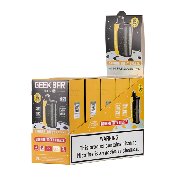Geek Bar Pulse X Banana Taffy Freeze 25K 5 Pack