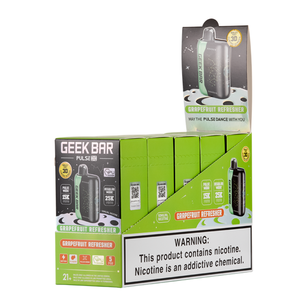 Geek Bar Pulse X Grapefruit Refresher 25k 5 Pack