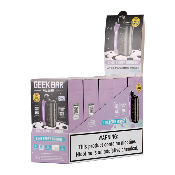 Geek Bar Pulse X Lime Berry Orange 25k 5 Pack