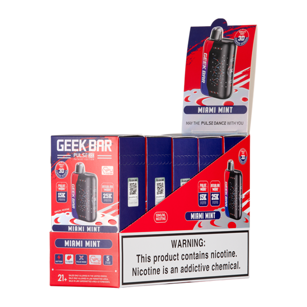 Geek Bar Pulse X Miami Mint (Patriot Edition) 5 Pack