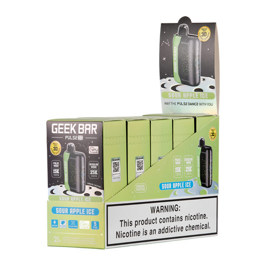 Geek Bar Pulse X Sour Apple 25k 5 Pack