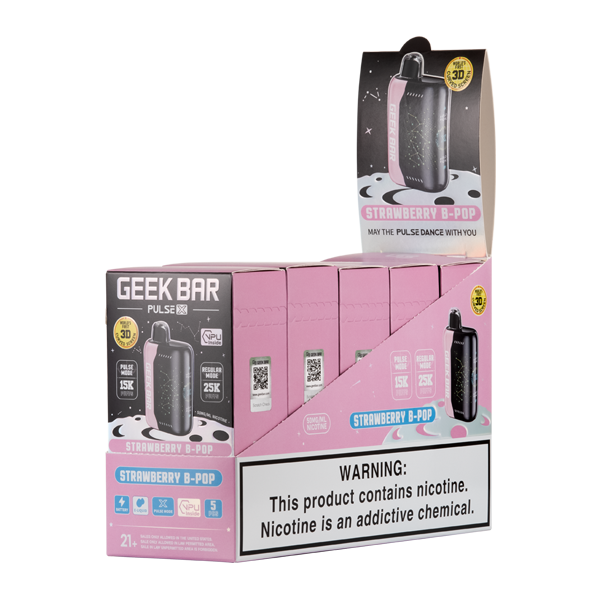 Geek Bar Pulse X Strawberry B-Pop 25k 5 Pack