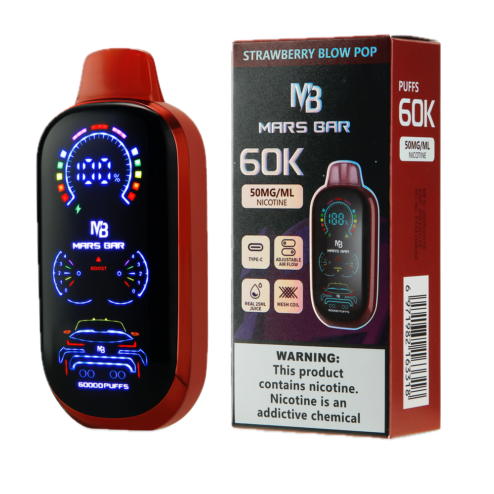 Mars Bar 60K Strawberry Blow Pop