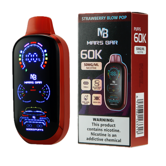 Mars Bar 60K Strawberry Blow Pop