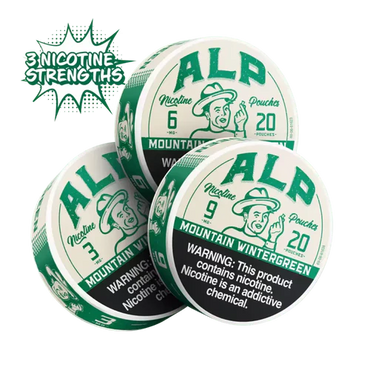 ALP POUCHES Mountain Wintergreen 6 CANS FOR THE PRICE OF 5 !!!